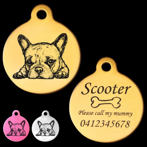 Frenchie sales id tag